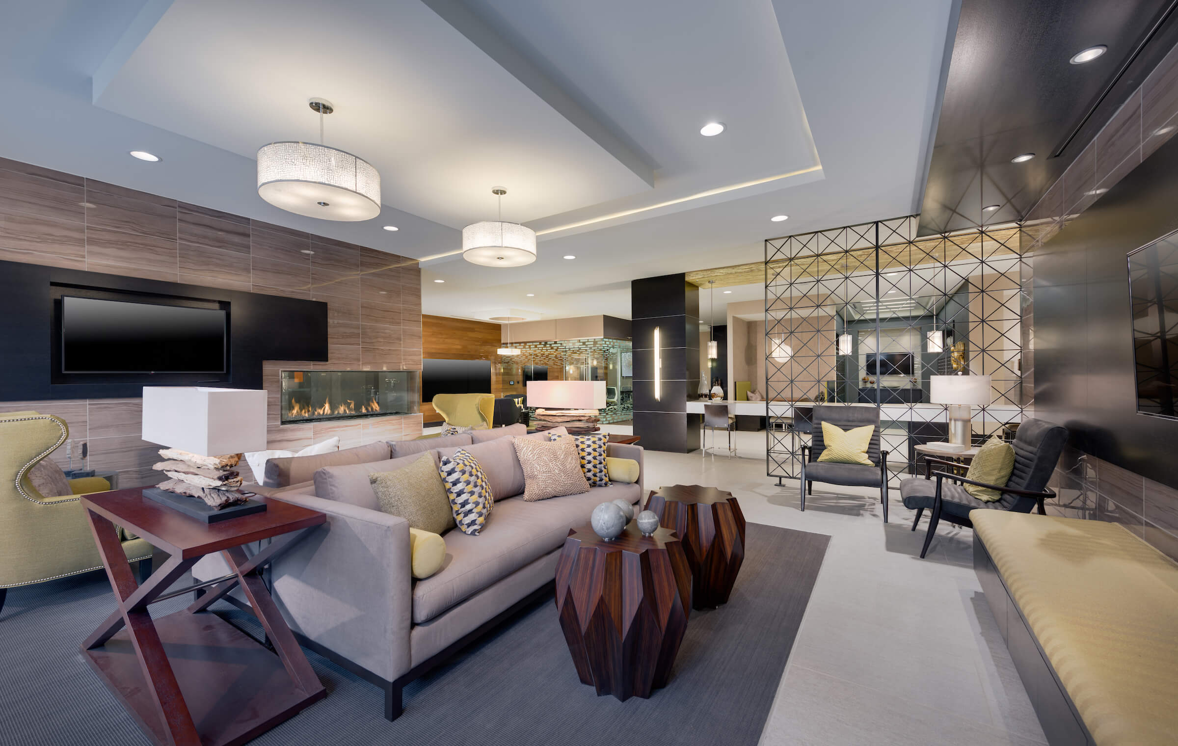 Exquisite club room.