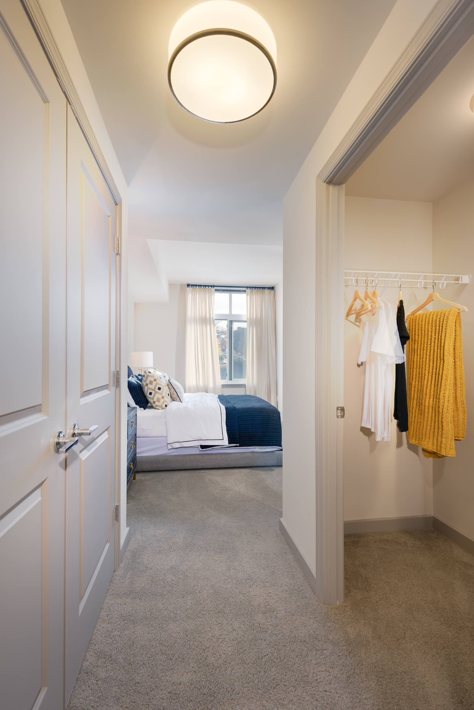 Large walk-in closets.
