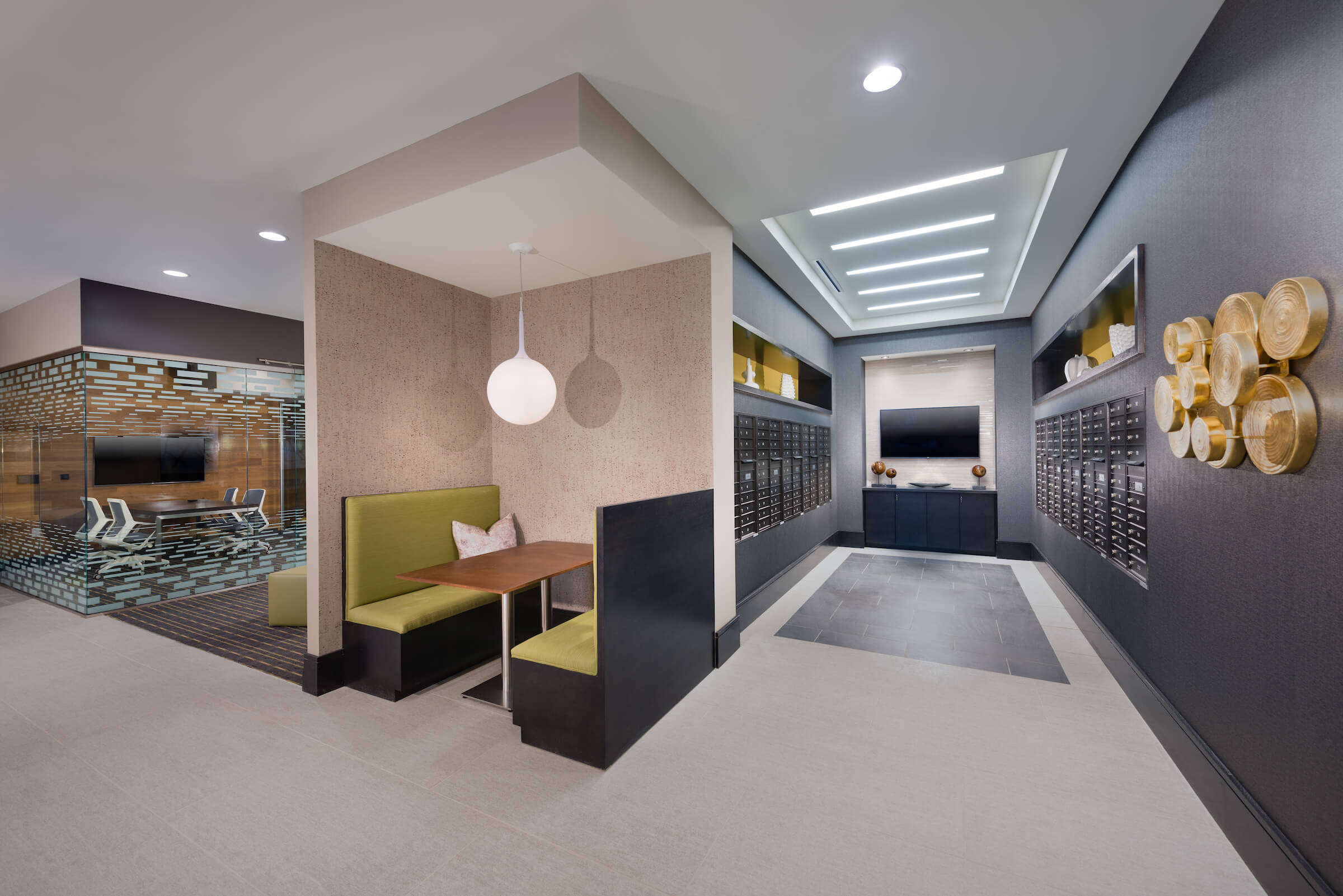 Thriving communal spaces.