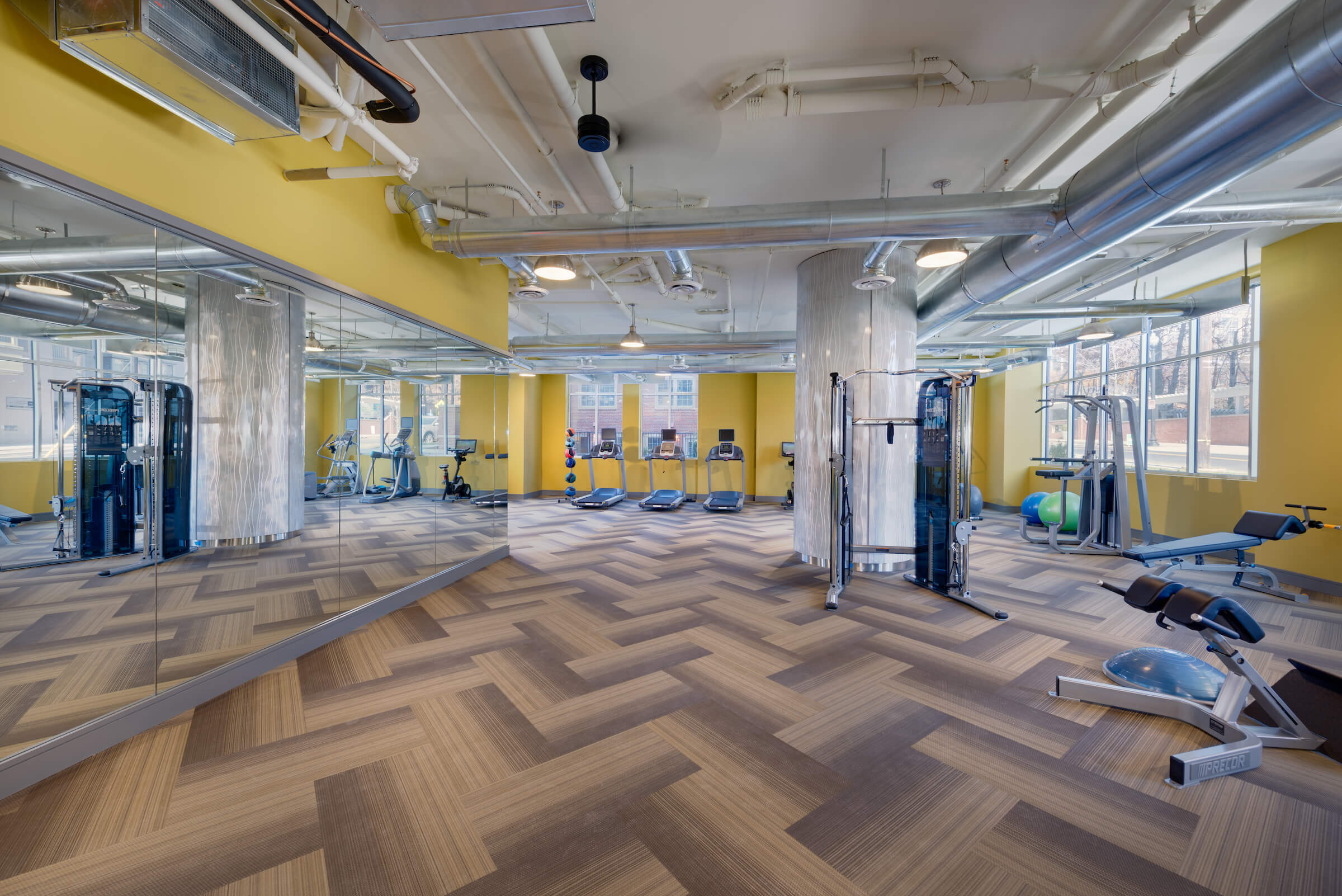Break a sweat in our fitness center.